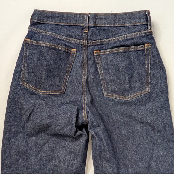 Everlane Arc 27 Dark Wash Barrel Leg High Rise Minimalist Chic Denim - Picture 4 of 9